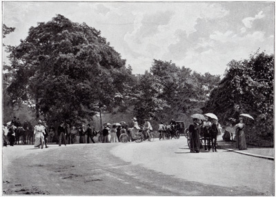 Cycling in Battersea Park